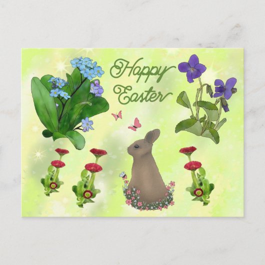 Frühlingsblumen Postkarte Briefkaart (Voorkant)