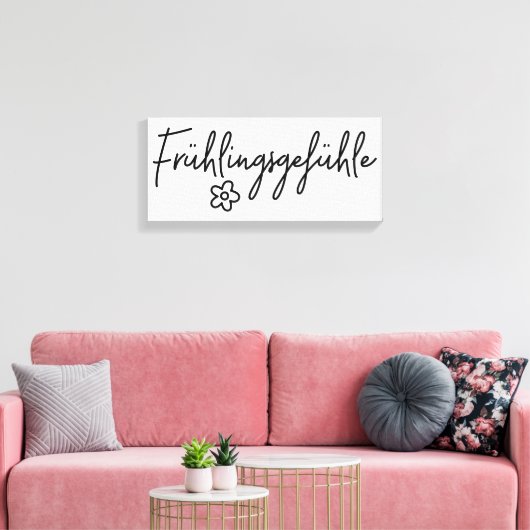 Frühlingsgefühle Canvas Afdruk (Insitu (Woonkamer))