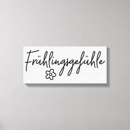 Frühlingsgefühle Canvas Afdruk (Voorkant)