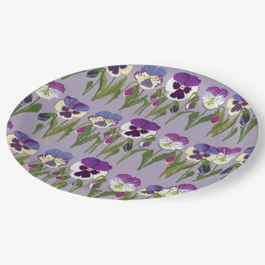 Frühlingsparty Viola Papieren Bordje (Gekanteld)