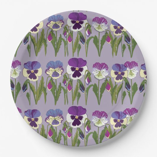 Frühlingsparty Viola Papieren Bordje (Voorkant)