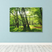 Frühlingswald Canvas Afdruk (Insitu (Houten vloer))