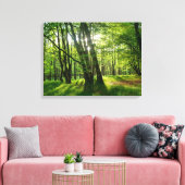 Frühlingswald Canvas Afdruk (Insitu (Woonkamer))