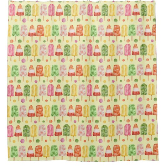 Fruir Popcicles Douchegordijn (Voorkant)