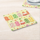 Fruir Popcicles Kartonnen Onderzetters (Schuin)