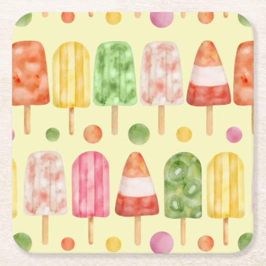 Fruir Popcicles Kartonnen Onderzetters (Voorkant)