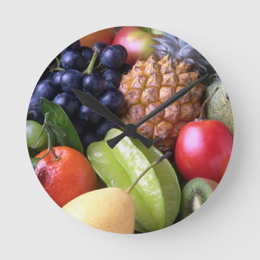 fruit-82524 vruchten zoete fruit exotische ananas ronde klok (Voorkant)