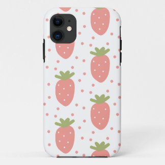 Fruit, aardbei, achtergrond afbeelding Case-Mate iPhone case
