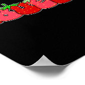 Fruit Aardbei Oma Abuela Halloween Kostuum Poster (Hoek)