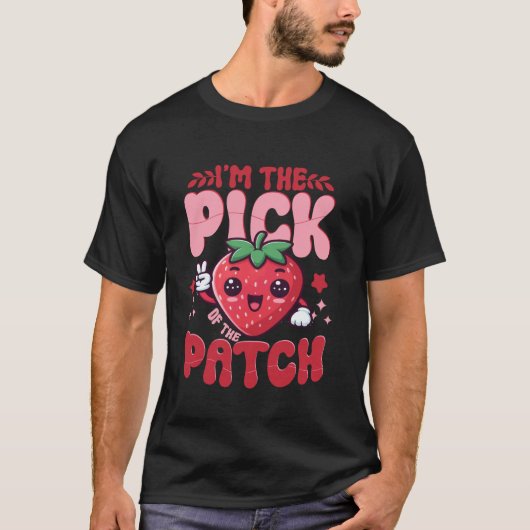 Fruit Aardbeien Aardbei Vegan T-shirt (Voorkant)