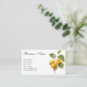  fruit, abrikozenpit, roodbaars visitekaartje (Staand voorkant)