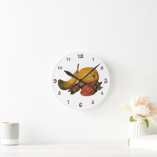 Fruit Acrylwand Ronde Klok (Huis)
