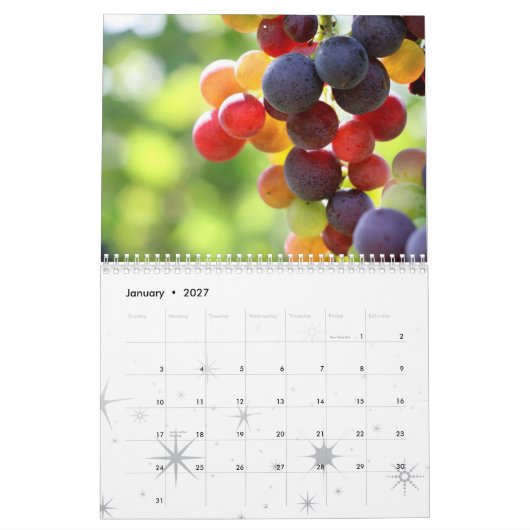 Fruit and Food Calender 5 Kalender (Jan 2027)