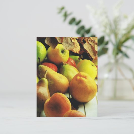 Fruit and vegetables, Apples and pears Briefkaart (Staand voorkant)