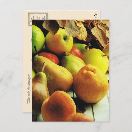 Fruit and vegetables, Apples and pears Briefkaart (Voorkant / Achterkant)