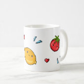 Fruit and Veggie Doodle Mug Koffiemok (Voorkant rechts)