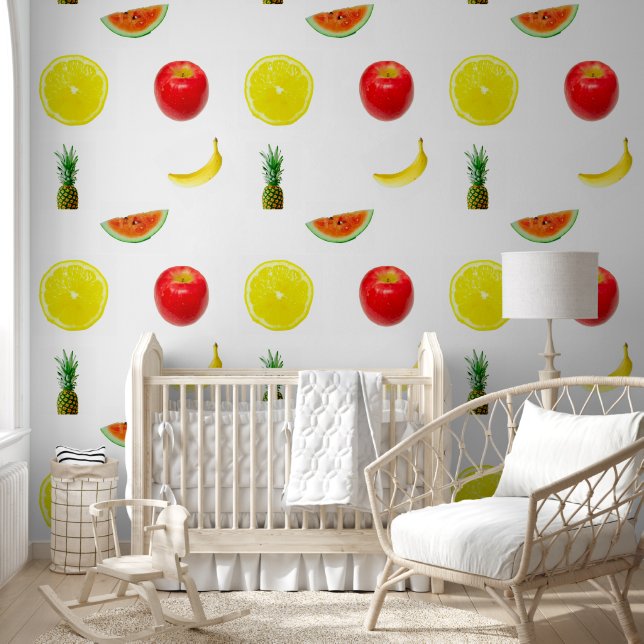 Fruit Appel Citroen Watermeloen Ananas Banaan Behang (Kinderen)