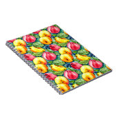 Fruit appel peer zomerse waterverf patroon notitieboek (Rechterzijde)