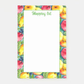 Fruit appel peer zomerse waterverf patroon post-it® notes (Voorkant)