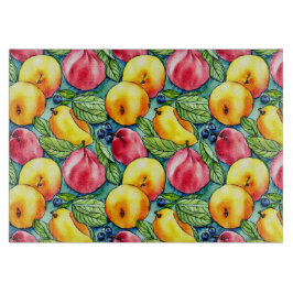 Fruit appel peer zomerse waterverf patroon snijplank