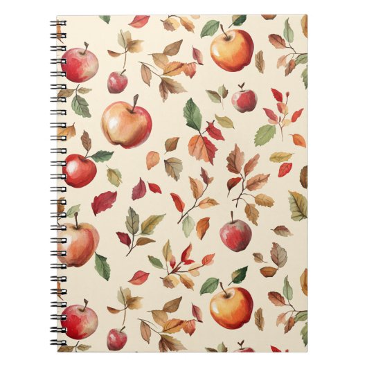 Fruit Appels & Bladeren Notitieboek (Voorkant)