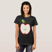 Fruit Apple Half Slice Trendy Halloween Fruits Cos T-shirt (Voorkant volledig)