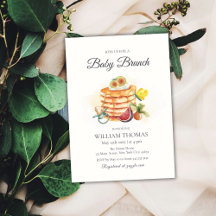 Fruit Baby Brunch Pannenkoek Fopspeen Baby shower