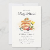 Fruit Baby Brunch Pannenkoek Fopspeen Baby shower Kaart (Voorkant)