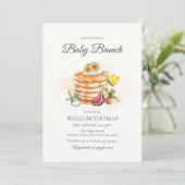 Fruit Baby Brunch Pannenkoek Fopspeen Baby shower Kaart (Staand voorkant)