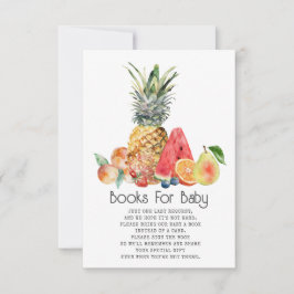 Fruit Baby shower Boek Aanvraagboeken voor Baby Kaart