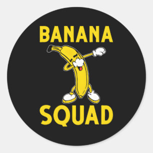 Fruit Banana Squad Banaan Ronde Sticker