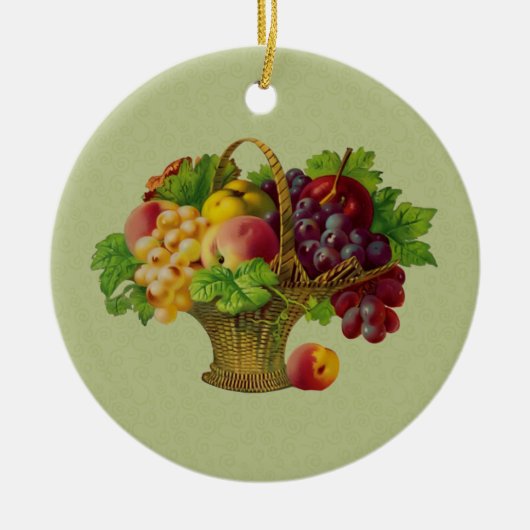 Fruit Basket  Art Ornament (Voorkant)