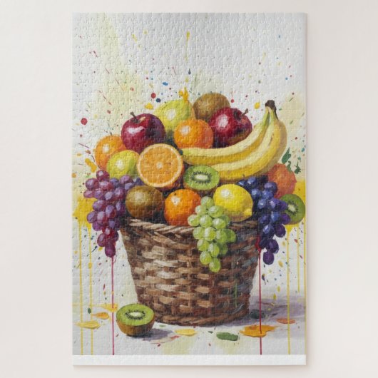 Fruit Basket Painting Legpuzzel (Verticaal)