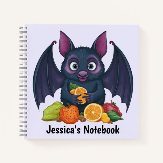 Fruit Bat gepersonaliseerd Notitieboek (Voorkant)