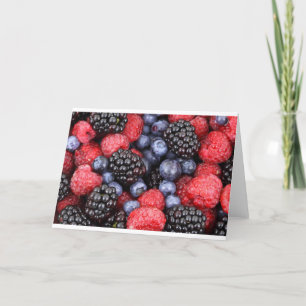 Fruit Bessen Verjaardag Feest Partij Liefde Bestem Kaart
