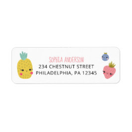 Fruit Birthday Party Return Address Label