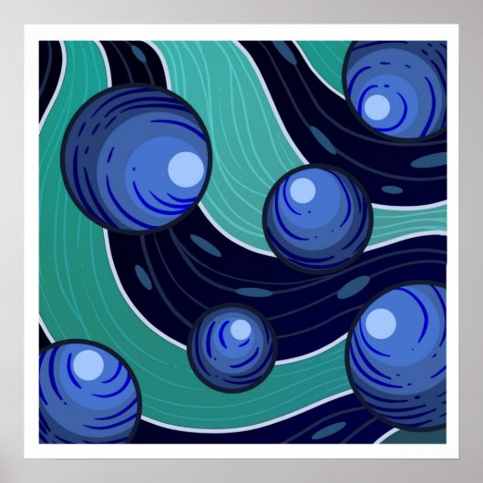 Fruit Blauwe Bes Poster (Voorkant)