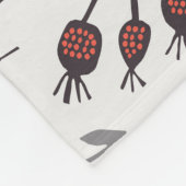  fruit, bloemen: naadloos patroon. fleece deken (Hoek)