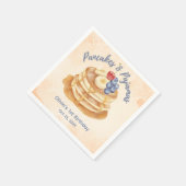 Fruit Blueberry Pannenkoeken & Pyjama's 1e Verjaar Servet (Hoek)
