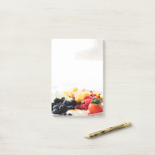 Fruit Bowl Breakfast Food Snack Nutriet Diet Post-it® Notes (Op bureau)