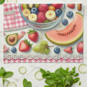 Fruit Bowl omgeven door keukenelementen Theedoek (Gevouwen)