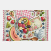 Fruit Bowl omgeven door keukenelementen Theedoek (Horizontaal)