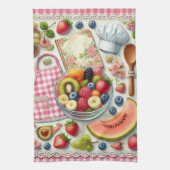 Fruit Bowl omgeven door keukenelementen Theedoek (Verticaal)