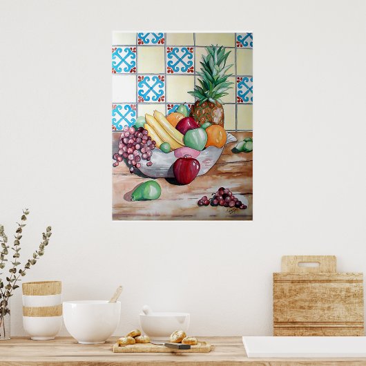 Fruit Bowl Poster (Keuken)