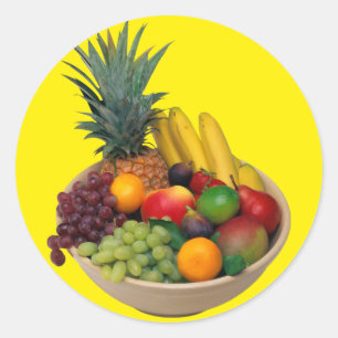 Fruit Bowl Ronde Sticker