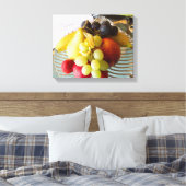 Fruit Bowl Stretted Canvas Print (Insitu (Slaapkamer))