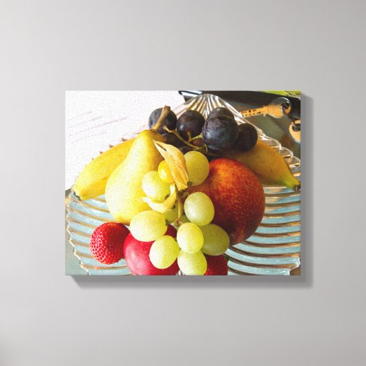 Fruit Bowl Stretted Canvas Print (Voorkant)
