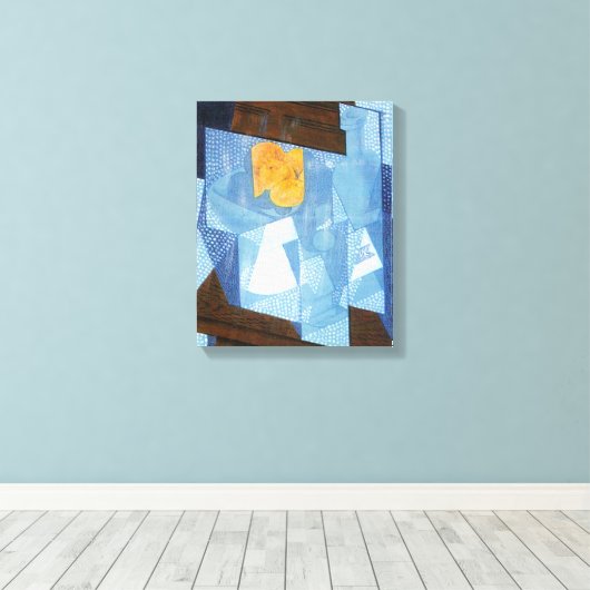 Fruit Bowl van Juan Gris, nog steeds  Cubisme Canvas Afdruk (Insitu (Houten vloer))