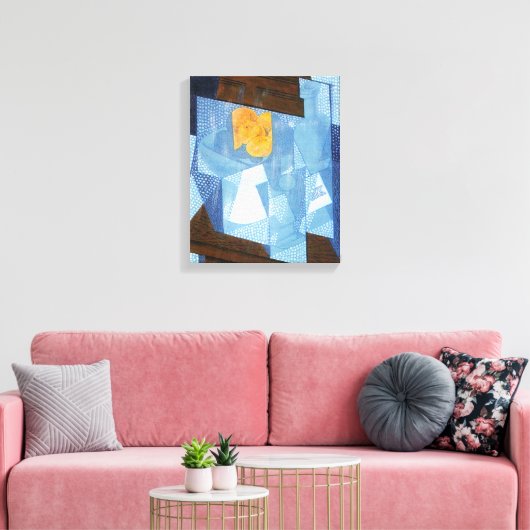 Fruit Bowl van Juan Gris, nog steeds Cubisme Canvas Afdruk (Insitu (Woonkamer))
