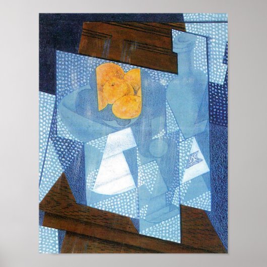 Fruit Bowl van Juan Gris, nog steeds  Cubisme Poster (Voorkant)